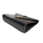 Saint Laurent Medium Envelope Bag in Quilted Grain de Poudre Leather